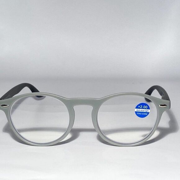 0682 Colette 2.0 Clear Grey Reading Glasses Soft Butterfly Style Readers NWT - Picture 2 of 8